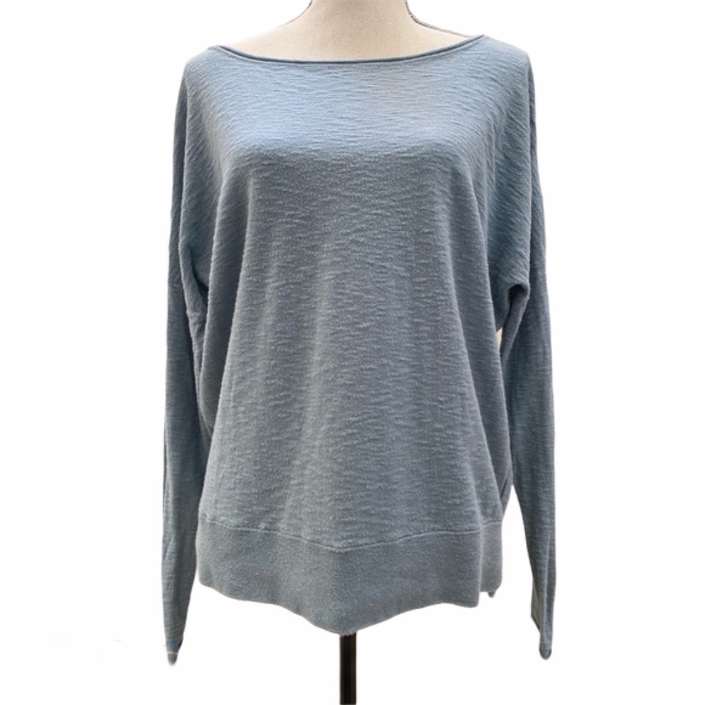 VINCE Cotton Crew Neck Long Sleeve Sweater